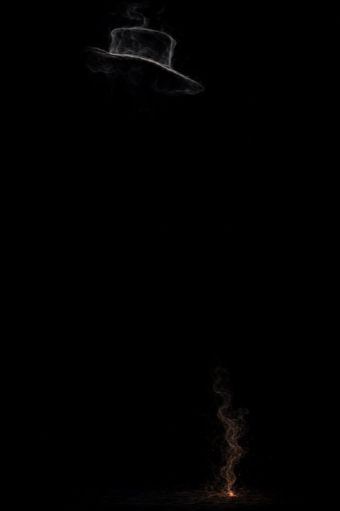 A wisp of smoke and a hat